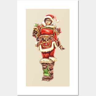 Overwatch Mei Mei-rry Christmas Skin Posters and Art